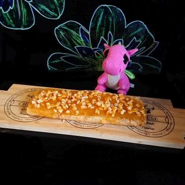 Mazurek żytni z masą pomarańczową