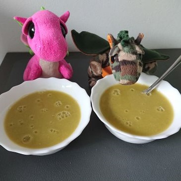 zupa z zielonego groszku i pora