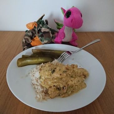 Indyk w sosie porowym