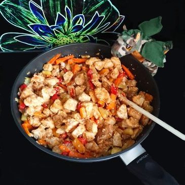 Kurczak teriyaki z warzywami