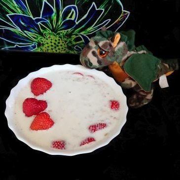 Owsianka z truskawkami