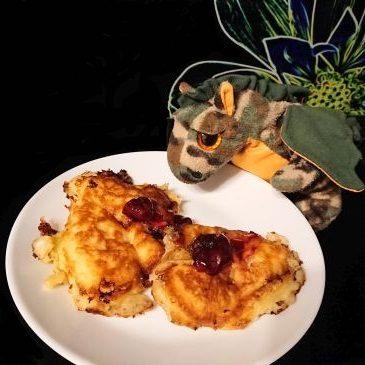 Placki jajeczne z serka wiejskiego