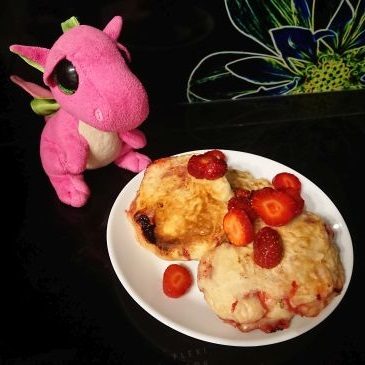 Placuszki z truskawkami