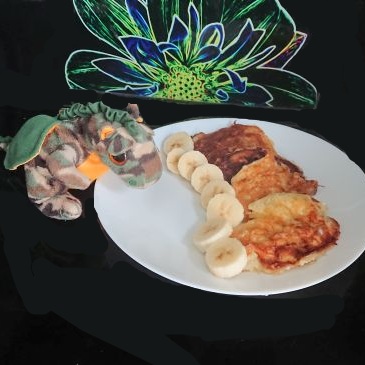 placuszki bananowe z serka wiejskiego