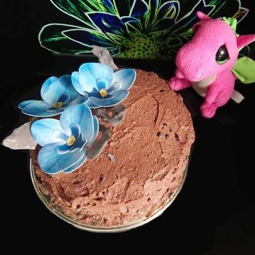 Tort kakaowy z galaretką i owocami