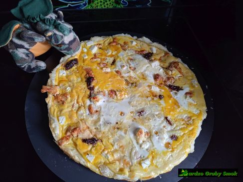 tarta z kurczakiem i suszonymi pomidorami