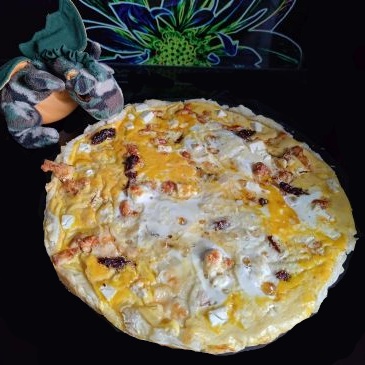 tarta z kurczakiem i suszonymi pomidorami
