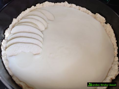 Tarta z jabłkami i budyniem