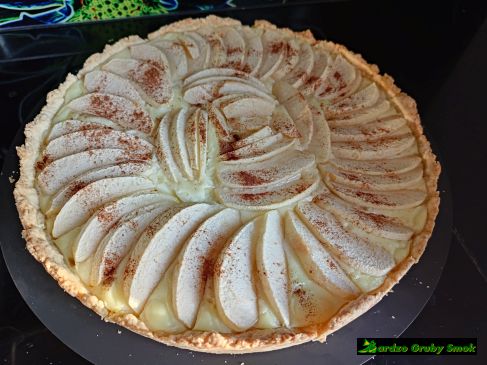 Tarta z jabłkami i budyniem