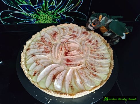 Tarta z jabłkami i budyniem