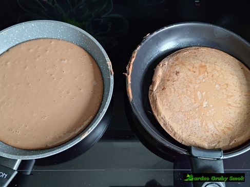 szybkie omlety kakaowe z serka wiejskiego
