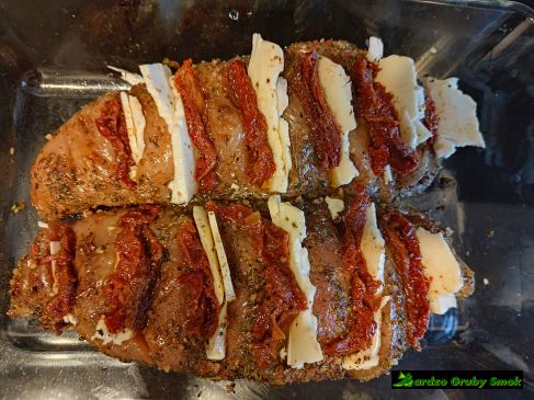 Pieczone, faszerowane filety z indyka