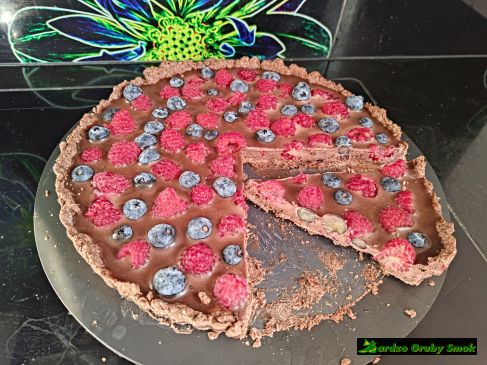 tarta czekoladowa z owocami